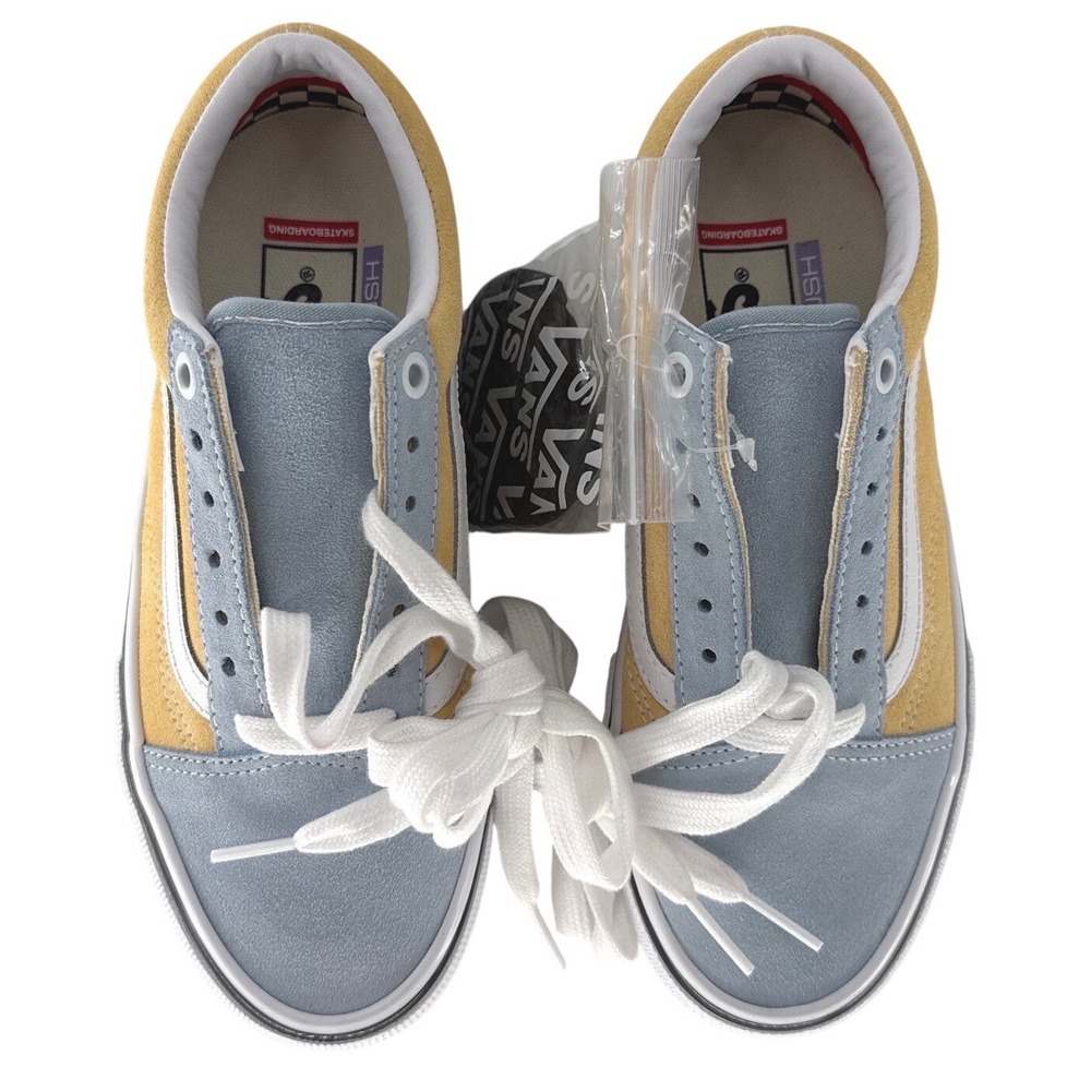 Vans Skate Old Skool Sneakers Mens 4.5/Womens 6 Blue/Yellow Street Casual New